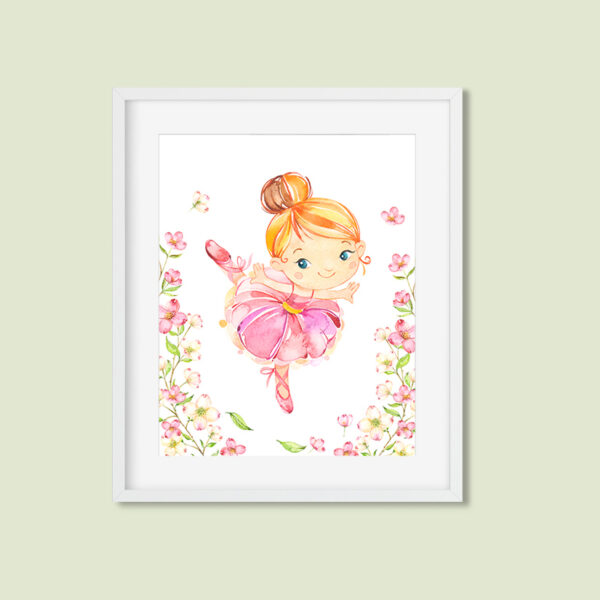 Blonde Ballerina Printable Wall Art