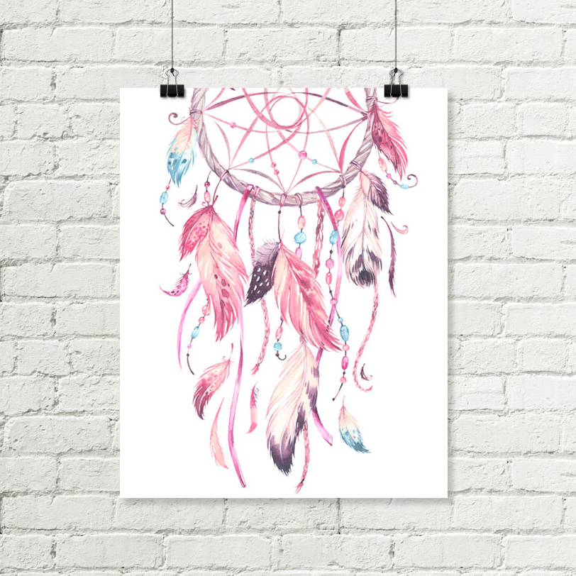 Pink Dreamcatcher Printable Art