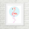 Pink Flamingo Printable Art