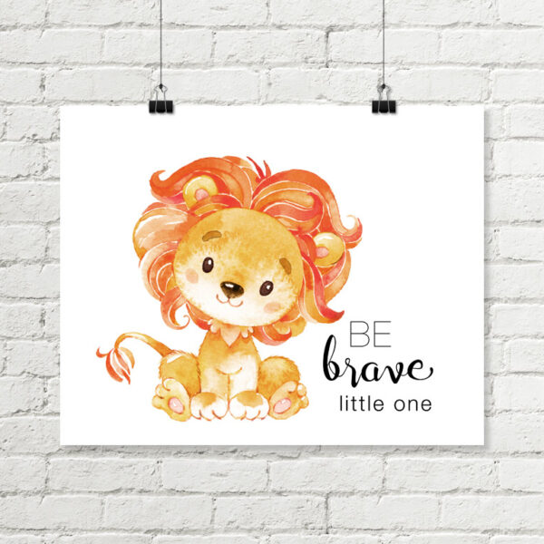 Lion Safari Printable Nursery Art
