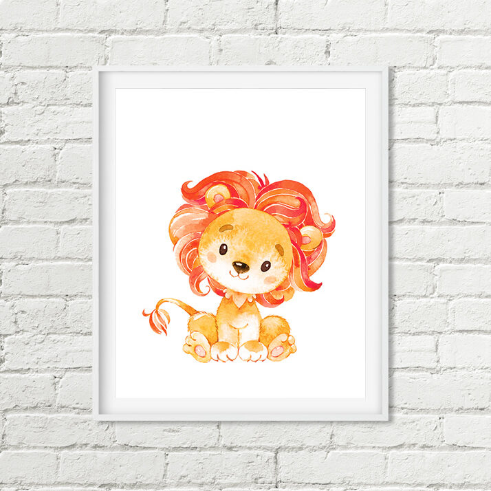 Lion Printable Nursery Art