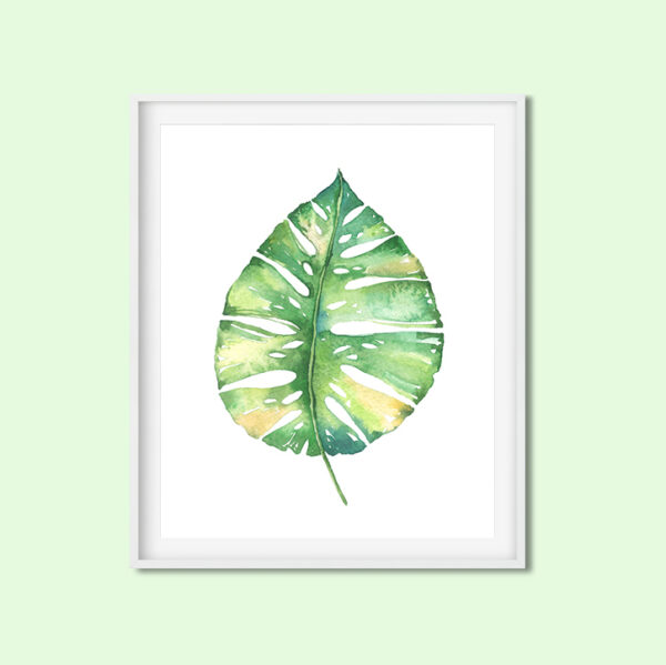 Monstera Leaf Printable Art