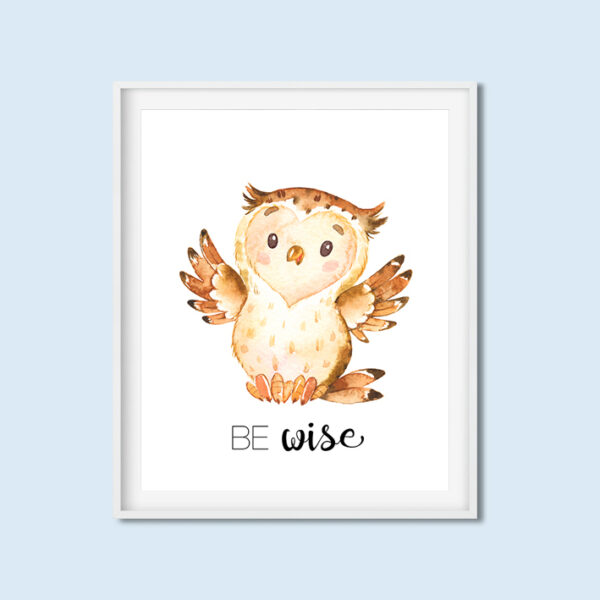Owl Be Wise Printable Art