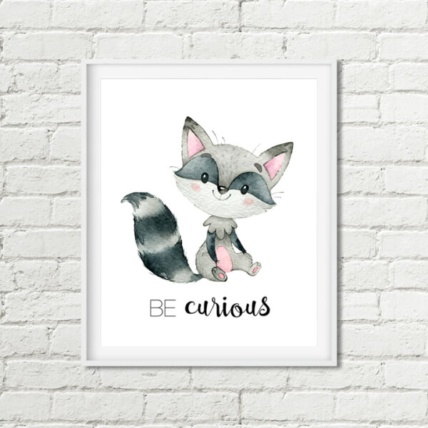 Raccoon Printable Nursery Art