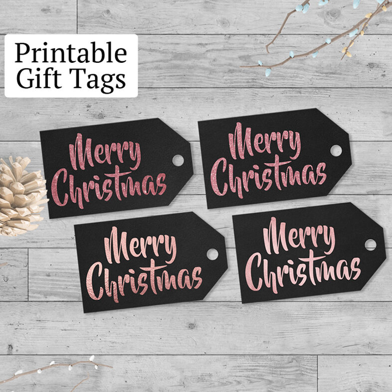 Merry Christmas Printable Gift Tags
