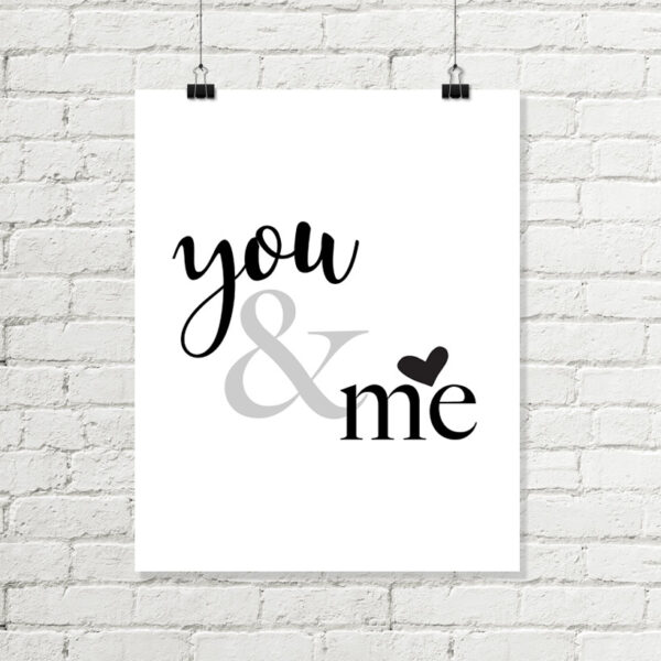 You & Me Printable Art
