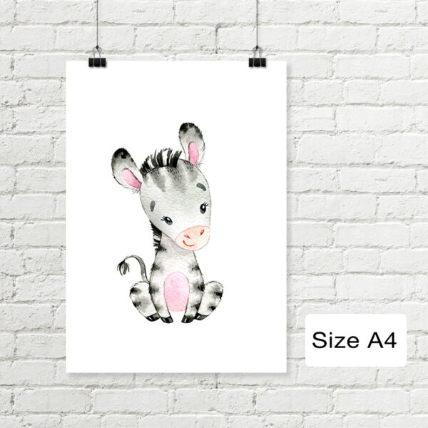 Zebra Printable Art A4