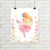Blonde Ballerina Printable Wall Art