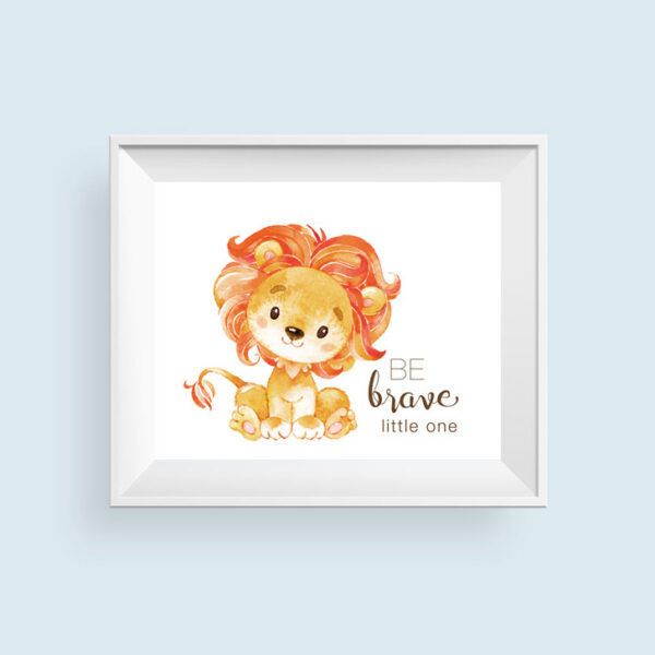 Lion Safari Printable Nursery Art