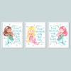 Mermaid Printable Bathroom Art Set
