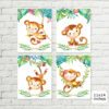 Monkey Printable Nursery Art
