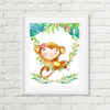 Monkey Printable Nursery Art