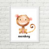 Whimsical Jungle Animal Printable Art