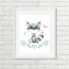 raccoon printable art