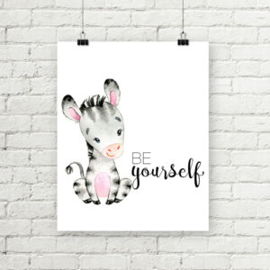 Zebra Be Yourself Printable Art